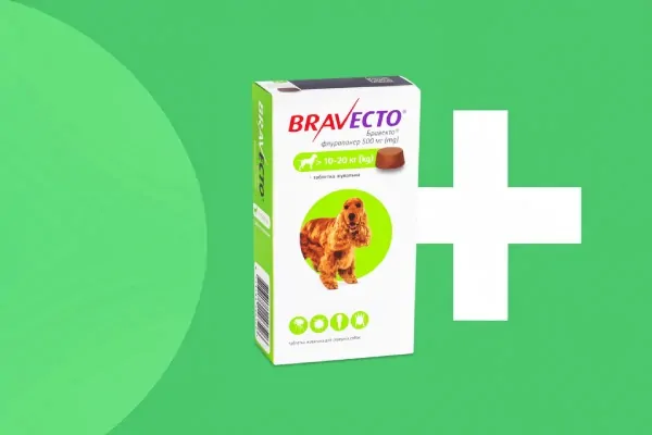 Bravecto протипаразитарні таблетки від бліх і кліщів для собак та котів